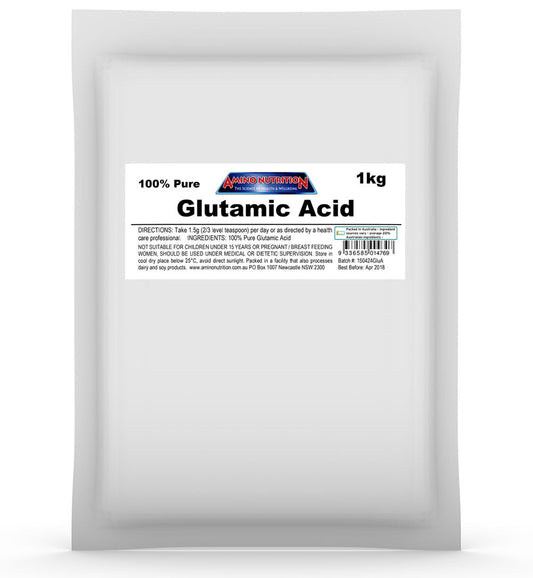 100% Pure Glutamic Acid Powder